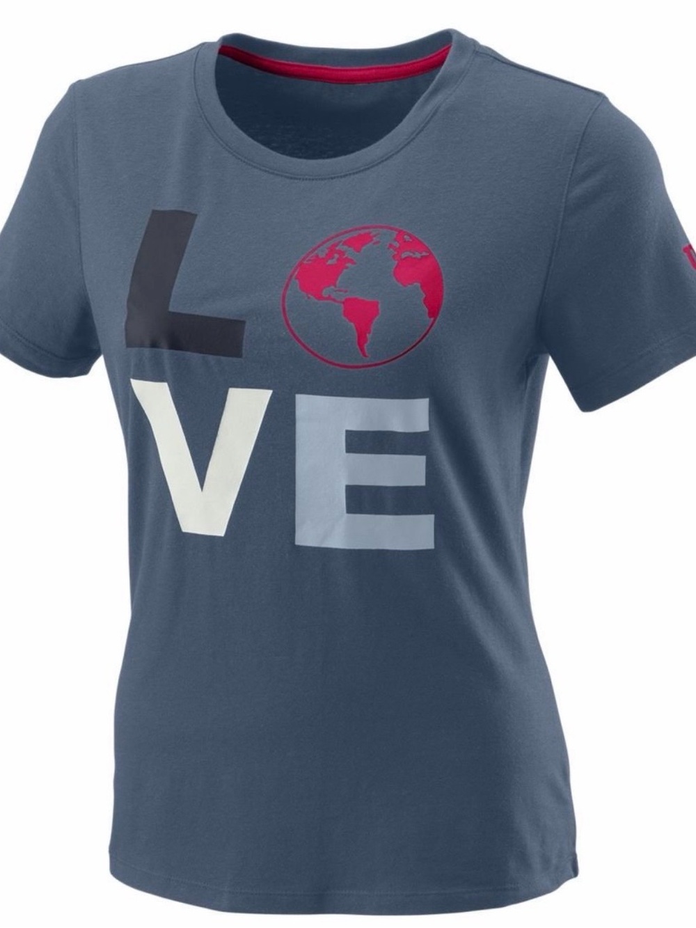 Wilson Women’s Love Earth Tech T-Shirt China Blue - Size Large